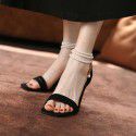 Simon 2021 summer fairy temperament French retro pearl fashion sandals Roman high heels 